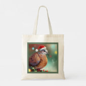Kerst Turtle Dove 1 Tote Bag (Achterkant)