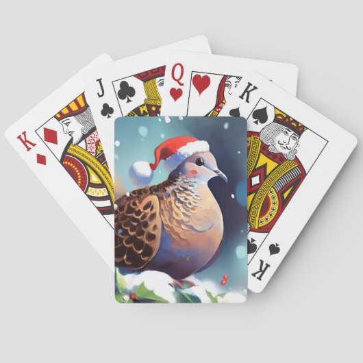 Kerst Turtle Dove (2) Pokerkaarten (Achterkant)