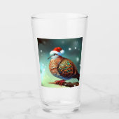 Kerst Turtle Dove 3 Glas (Voorkant)