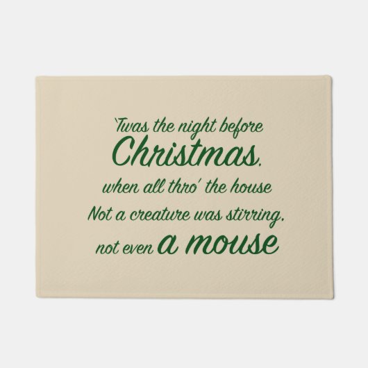 Kerst ‘Twas de avond ervoor Deurmat (Voorkant)