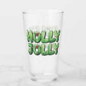 Kerst Typografie Glas (Achterkant)