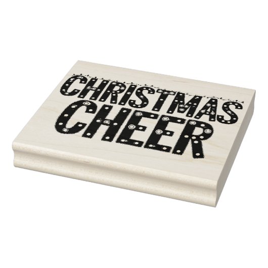 Kerst Typografie Rubberstempel (Stempel)