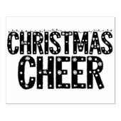Kerst Typografie Rubberstempel (Afrduk)