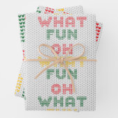 Kerst Typografie Trui Textuur Inpakpapier Vel (In situ)