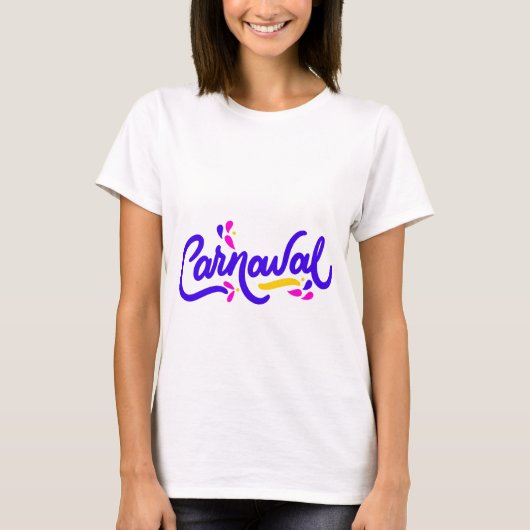 Kerst typografie uitspraken t-shirt (Voorkant)