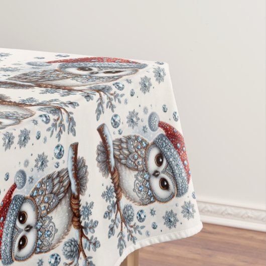 Kerst Uil Vakantie Tafelkleed (Voorbeeld)