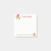 Kerst Uil Waterverven Bloemen Boeket Post-it® Notes (Voorkant)