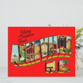 Kerst uit Asheville - Grote Kaart (Staand voorkant)