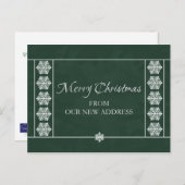 Kerst uit ons nieuwe adres Briefkaart (Voorkant / Achterkant)