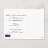 Kerst uit ons nieuwe adres Briefkaart (Achterkant)