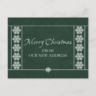 Kerst uit ons nieuwe adres Briefkaart