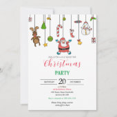 Kerst uitnodiging Modern uitprintbaar (Voorkant)