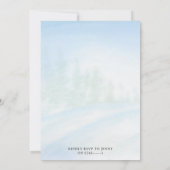 Kerst-uitnodiging voor ontbijtfeest kaart (Achterkant)