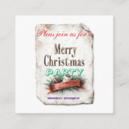 kerst uitnodigingskaarten informatiekaartje