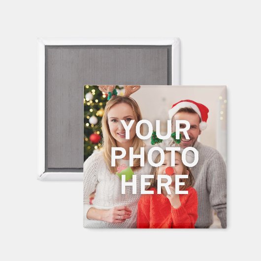 Kerst uw foto hier magneet (Voorkant / Achterkant)