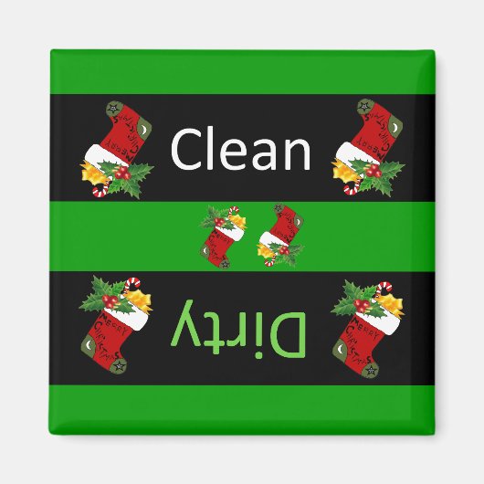 Kerst vaatwasser magneet (Voorkant)