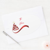 Kerst vakantie cadeau Label Sticker (Envelop)