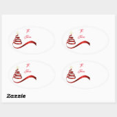 Kerst vakantie cadeau Label Sticker (Vel)