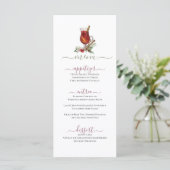 Kerst vakantie Drink Design Flat Menu (Staand voorkant)