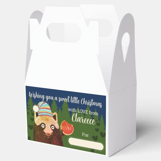 Kerst vakantie gepersonaliseerde cookie behandelen bedankdoosjes (Geopend)