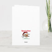 Kerst Vakantie Humor Wenskaart Feestdagen Kaart (Achterkant)
