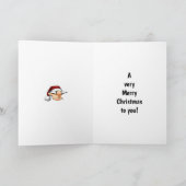 Kerst Vakantie Humor Wenskaart Feestdagen Kaart (Binnen)
