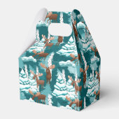 Kerst Vakantie Moose partij gunst box Bedankdoosjes (Achterkant)