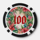 Kerst Vakantie Poker Party Zakelijk Poker Chips (Achterkant)