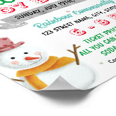 Kerst Vakantie Speelgoed Drive evenement sjabloon Poster (Hoek)