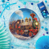 Kerst/Vakantie trein Express papier Bord (Feest)