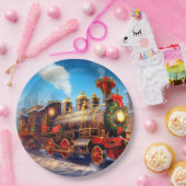 Kerst/Vakantie trein Express papier Bord (Feest)