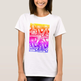 Kerst vallende sterren feestelijk mooi t-shirt