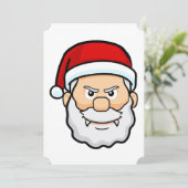 kerst vampier santa kaart (Staand voorkant)