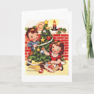 kerst van 1940 feestdagen kaart