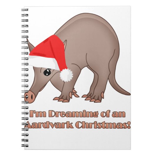 Kerst van Aardvark Notitieboek (Voorkant)