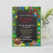 Kerst van autisme kaart (Staand voorkant)