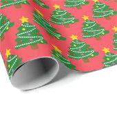 Kerst van bomen cadeaupapier (Rol Hoek)