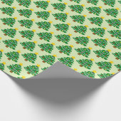 Kerst van bomen cadeaupapier (Hoek)