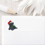 Kerst van Cairn Terrier Etiket (Insitu)