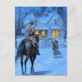  kerst van Cowboy Feestdagenkaart (Voorkant)