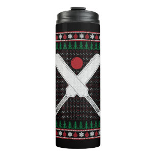Kerst van cricket thermosbeker