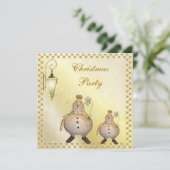 Kerst van Cute & Classy Snowman Kaart (Staand voorkant)