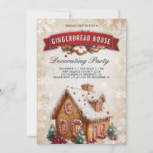 Kerst van de feestdag in het keukenhuis kaart (Voorkant)