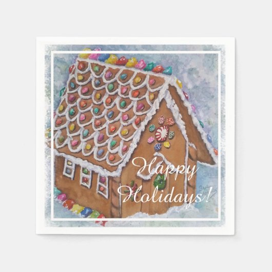 Kerst van de feestdag servet (Voorkant)