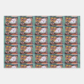 Kerst van de Kerst van de Originele Kunst Inpakpapier Vel (Voorkant 2)