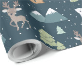 Kerst van de kerstfeestdag in de wolken cadeaupapier (Rol Hoek)