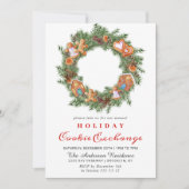 Kerst van de Koekjesbeurs van het Huis van Gingerb Kaart (Voorkant)