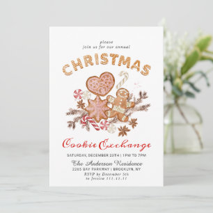 Kerst van de Koekjesbeurs van het Huis van Gingerb Kaart