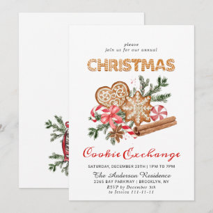 Kerst van de Koekjesbeurs van het Huis van Gingerb Kaart