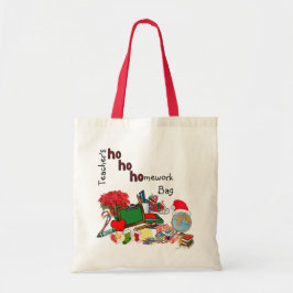 Kerst van de leerkracht tote bag